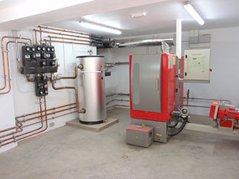 calefacció amb biomassa