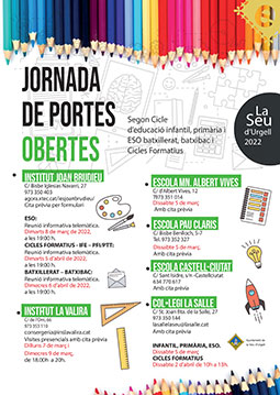 portes obertes dels centres educatius